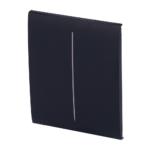 Panel táctil para interruptor de luz doble - Compatible con AJ-LIGHTCORE-2G - Retroiluminación LED - Panel táctil central sin contacto - Color negro - Ajax - LightSwitch CenterButton