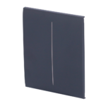 Panel táctil para interruptor de luz doble - Compatible con AJ-LIGHTCORE-2G - Retroiluminación LED - Panel táctil central sin contacto - Color grafito - Ajax - LightSwitch CenterButton