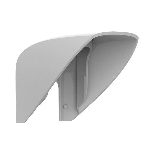 AJ-HOOD.png Visera para detector de exterior - Compatible con AJ-OUTDOORPROTECT-W, - AJ-MOTIONCAMOUTDOOR-W - y AJ-MOTIONCAMOUTDOOR-PHOD-W - Apto para uso exterior - Color blanco - Imagen 1