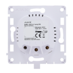 Relé para interruptor de luz inteligente simple - Inalámbrico 868 MHz Jeweller - Alcance de comunicación hasta 1100 m - Alimentación 230 V AC 50 Hz - Sin necesidad de cable neutro - Ajax - LightSwitch LightCore (1 Gang)
