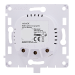 Relé para interruptor de luz inteligente doble  - Inalámbrico 868 MHz Jeweller - Alcance de comunicación hasta 1100 m - Alimentación 230 V AC 50 Hz - Sin necesidad de cable neutro - Ajax - LightSwitch LightCore (2 Gang)
