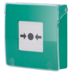 Botón manual de alarma de incendio verde - Inalámbrico 868 MHz Jeweller - Botón alarma incendio o activador de escenarios - Compatible con función de alarma interconectada - Transmisión de alarmas a CRA (configurable) - Alimentación 2 pilas CR123A