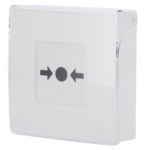 Botón manual de alarma de incendio blanco - Inalámbrico 868 MHz Jeweller - Botón alarma incendio o activador de escenarios - Compatible con función de alarma interconectada - Transmisión de alarmas a CRA (configurable) - Alimentación 2 pilas CR123A