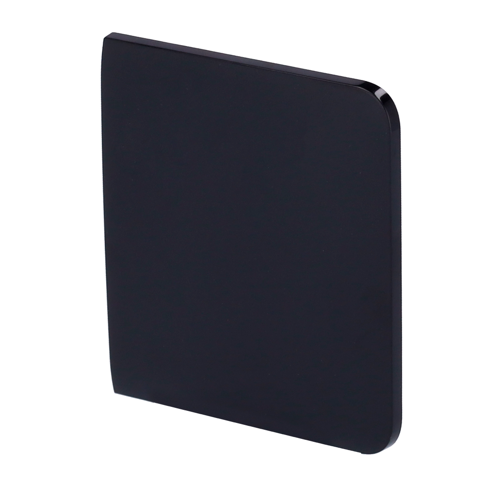 AJ-SIDEBUTTON-1G2W-B.png Panel táctil para un interruptor de luz - Compatible con AJ-LIGHTCORE-1G/ -2W - Retroiluminación LED - Panel táctil lateral sin contacto - Color negro - Ajax - LightSwitch SideButton - Imagen 1
