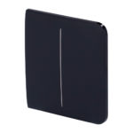 Panel táctil para un interruptor doble de luz - Compatible con AJ-LIGHTCORE-2G - Retroiluminación LED - Panel táctil lateral sin contacto - Color negro - Ajax - LightSwitch SideButton