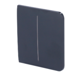 Panel táctil para interruptor de luz doble - Compatible con AJ-LIGHTCORE-2G - Retroiluminación LED - Panel táctil lateral sin contacto - Color grafito - Ajax - LightSwitch SideButton