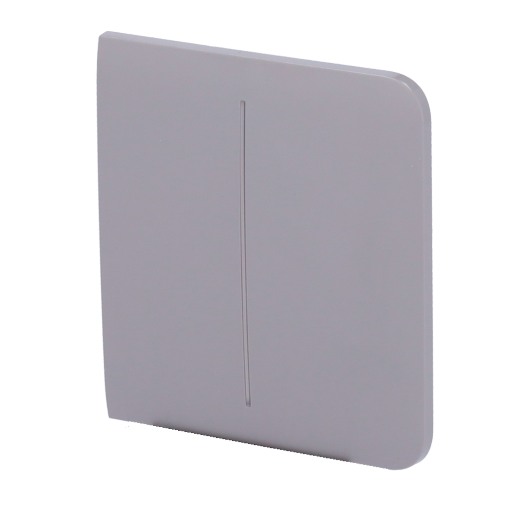 AJ-SIDEBUTTON-2G-GRE.png Panel táctil para interruptor de luz doble - Compatible con AJ-LIGHTCORE-2G - Retroiluminación LED - Panel táctil lateral sin contacto - Color gris - Ajax - LightSwitch SideButton - Imagen 1