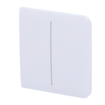 Panel táctil para interruptor de luz doble - Compatible con AJ-LIGHTCORE-2G - Retroiluminación LED - Panel táctil lateral sin contacto - Color blanco - Ajax - LightSwitch SideButton