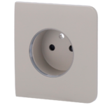 Tapa lateral para enchufe inteligente tipo E - Compatible con AJ-OUTLETCORE-SMART-E - Indicador LED sobre estado del enchufe y consumo - Botón táctil para control manual - Retroalimentación LED - Color oliva