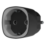 Enchufe inteligente con control remoto - Inalámbrico 868 MHz Jeweller - Antena interna alcance 1000 m - 230 VAC 50 Hz / Hasta 2.5 kW (11 A) - Medidor de consumo - Color negro