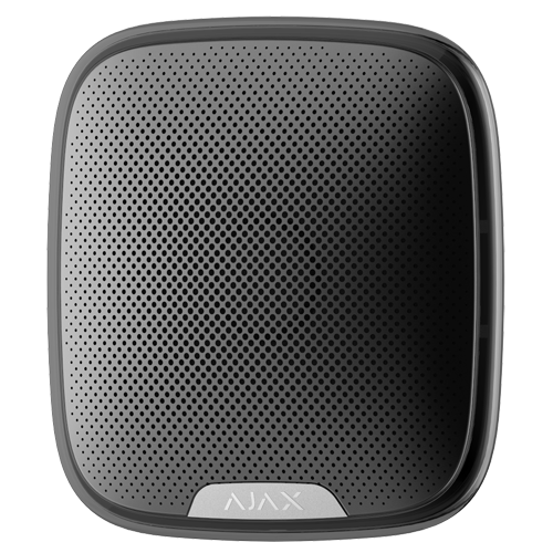AJ-STREETSIREN-B.png Sirena para exterior Ajax Alimentación 12 VDC ó 4 pilas CR123A 3.0 V - Imagen 1