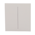 Panel táctil para interruptor de luz doble - Compatible con AJ-LIGHTCORE-2G - Retroiluminación LED - Panel táctil central sin contacto - Color ostra - Ajax - LightSwitch CenterButton - Imagen 2
