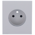 Tapa central para enchufe inteligente tipo E - Compatible con AJ-OUTLETCORE-SMART-E - Indicador LED sobre estado del enchufe y consumo - Botón táctil para control manual - Retroalimentación LED - Color niebla - Imagen 2