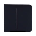 Panel táctil para un interruptor doble de luz - Compatible con AJ-LIGHTCORE-2G - Retroiluminación LED - Panel táctil lateral sin contacto - Color negro - Ajax - LightSwitch SideButton - Imagen 2