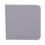 Panel táctil para interruptor de luz doble - Compatible con AJ-LIGHTCORE-2G - Retroiluminación LED - Panel táctil lateral sin contacto - Color gris - Ajax - LightSwitch SideButton - Imagen 2