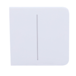 Panel táctil para interruptor de luz doble - Compatible con AJ-LIGHTCORE-2G - Retroiluminación LED - Panel táctil lateral sin contacto - Color blanco - Ajax - LightSwitch SideButton - Imagen 2