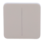 Panel táctil para interruptor de luz doble  - Compatibilidad con AJ-LIGHTCORE-2G - Retroiluminación LED - Panel táctil sin contacto - Color oliva - Ajax - LightSwitch SoloButton - Imagen 2
