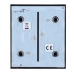 Panel táctil para interruptor de luz - Compatible con AJ-LIGHTCORE-1G / -2W - Retroiluminación LED - Panel táctil central sin contacto - Color negro - Ajax - LightSwitch CenterButton - Imagen 3