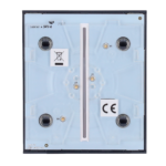Panel táctil para interruptor de luz doble - Compatible con AJ-LIGHTCORE-2G - Retroiluminación LED - Panel táctil central sin contacto - Color grafito - Ajax - LightSwitch CenterButton - Imagen 3