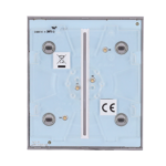 Panel táctil para interruptor de luz doble - Compatible con AJ-LIGHTCORE-2G - Retroiluminación LED - Panel táctil central sin contacto - Color gris - Ajax - LightSwitch CenterButton - Imagen 3