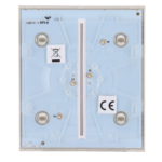 Panel táctil para interruptor de luz doble - Compatible con AJ-LIGHTCORE-2G - Retroiluminación LED - Panel táctil central sin contacto - Color ostra - Ajax - LightSwitch CenterButton - Imagen 3