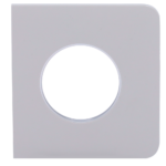 Tapa lateral para enchufe inteligente tipo E - Compatible con AJ-OUTLETCORE-SMART-E - Indicador LED sobre estado del enchufe y consumo - Botón táctil para control manual - Retroalimentación LED - Color niebla - Imagen 3