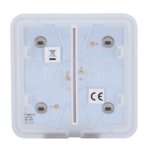 Panel táctil para interruptor de luz doble  - Compatibilidad con AJ-LIGHTCORE-2G - Retroiluminación LED - Panel táctil sin contacto - Color gris - Ajax - LightSwitch SoloButton - Imagen 3