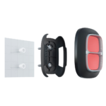 Soporte para botón de emergencia - Compatible con AJ-BUTTON-B y AJ-DOUBLEBUTTON-B - Instalación sencilla - Color negro - Imagen 5