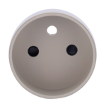 Tapa frontal para enchufe inteligente tipo E - Compatible con AJ-OUTLETCORE-SMART-E - Indicador LED sobre estado del enchufe y consumo - Botón táctil para control manual - Retroalimentación LED - Color oliva - Imagen 5