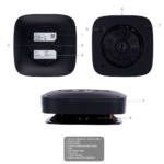 Detector de humo y termovelocimétrico - Baterías reemplazables - Inalámbrico 868 MHz Jeweller - Sirena 85 dB incorporada - Certificado EN 14604 - Imagen 6