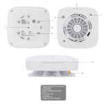 Detector de humo y termovelocimétrico - Baterías reemplazables - Inalámbrico 868 MHz Jeweller - Sirena 85 dB incorporada - Certificado EN 14604 - Imagen 6