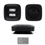 Detector de humo y termovelocimétrico - Baterías integradas - Inalámbrico 868 MHz Jeweller - Sirena 85 dB incorporada - Certificado EN 14604 - Imagen 5