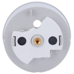 Tapa central para enchufe inteligente tipo E - Compatible con AJ-OUTLETCORE-SMART-E - Indicador LED sobre estado del enchufe y consumo - Botón táctil para control manual - Retroalimentación LED - Color niebla - Imagen 6