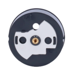 Tapa central para enchufe inteligente tipo E - Compatible con AJ-OUTLETCORE-SMART-E - Indicador LED sobre estado del enchufe y consumo - Botón táctil para control manual - Retroalimentación LED - Color grafito - Imagen 6