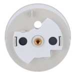 Tapa lateral para enchufe inteligente tipo E - Compatible con AJ-OUTLETCORE-SMART-E - Indicador LED sobre estado del enchufe y consumo - Botón táctil para control manual - Retroalimentación LED - Color ostra - Imagen 6