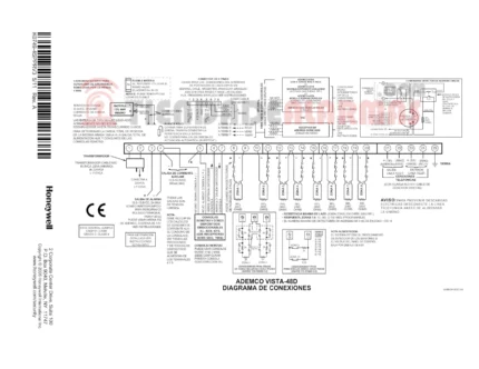Placa alarma Vista 48D de Honeywell segunda mano
