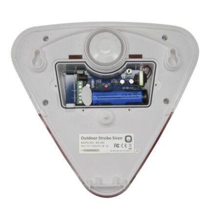 Sirena exterior inalámbrica con mando a distancia para ahuyentar a ladrones