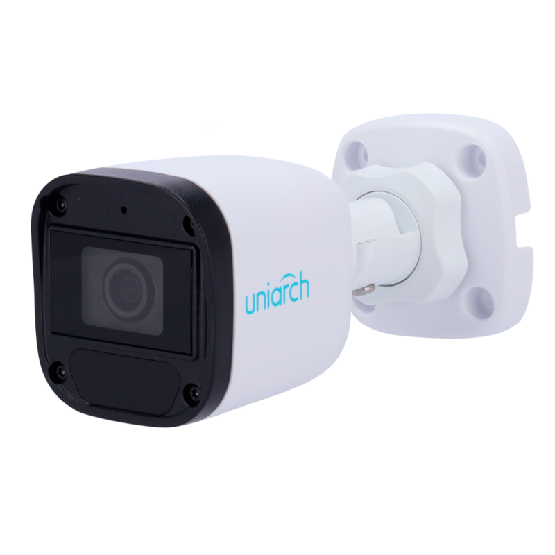 Cámara Bullet IP Uniview-Uniarch – 2 MP | Lente 4.0 mm – IR 30 m | DWRD – – PoE | IP67 – Micrófono integrado