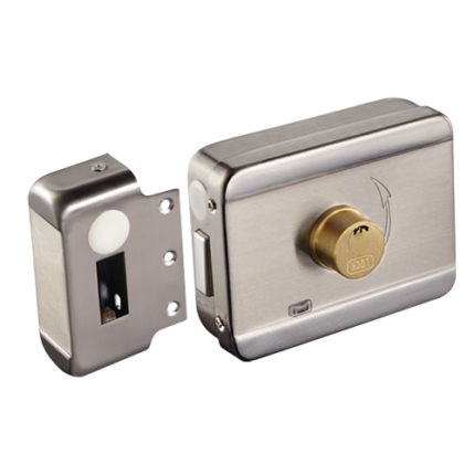 Cerradura eléctrica de superficie con llave para puerta de acceso